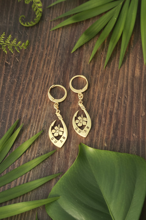 Guam Seal Hook Earrings