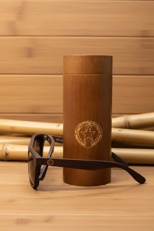 CNMI Seal Bamboo SUNGLASSES & CASE
