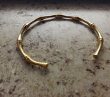 Bamboo Bangle Bracelet Open