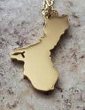 Guam Island Pendant and Necklace