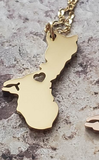 Guam Island Pendant and Necklace