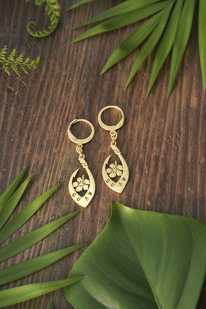 Guam Seal Hook Earrings