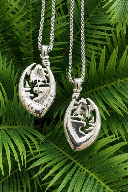 Guam Seal GANCHO (Hook) Pendant & Chain