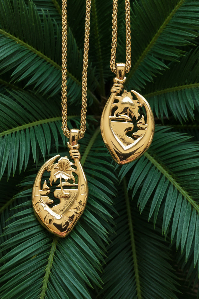 Guam Seal GANCHO (Hook) Pendant & Chain