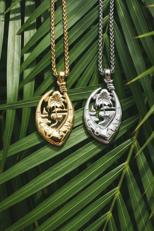 Guam Seal GANCHO (Hook) Pendant & Chain