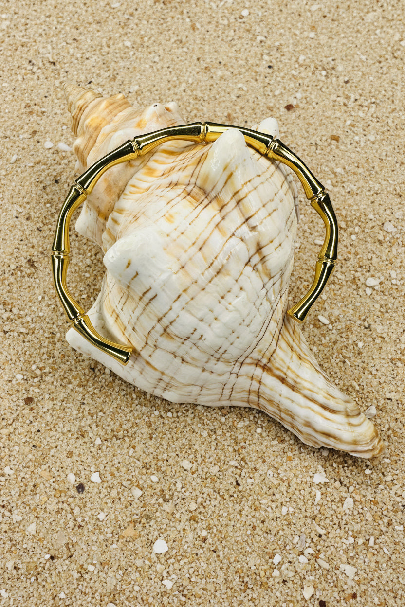Bamboo Slender Cuff Bracelet