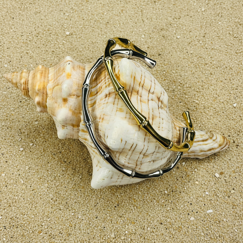 Bamboo Slender Cuff Bracelet