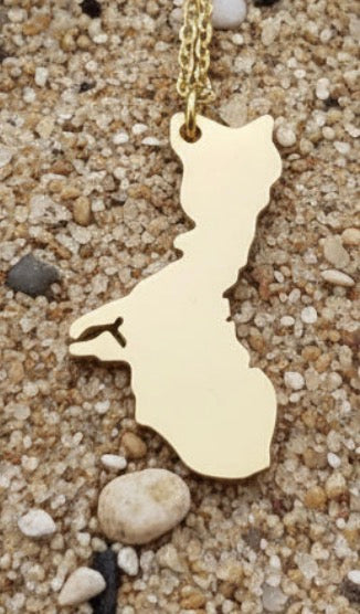 Guam Island Pendant & Chain