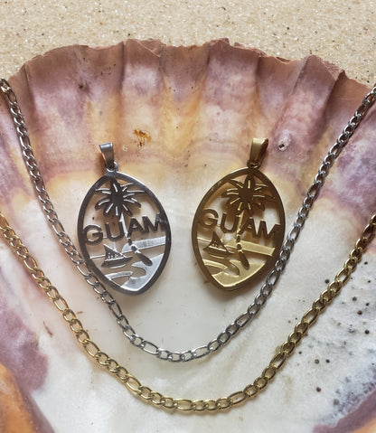 Guam Seal Heritage Pendant & Chain