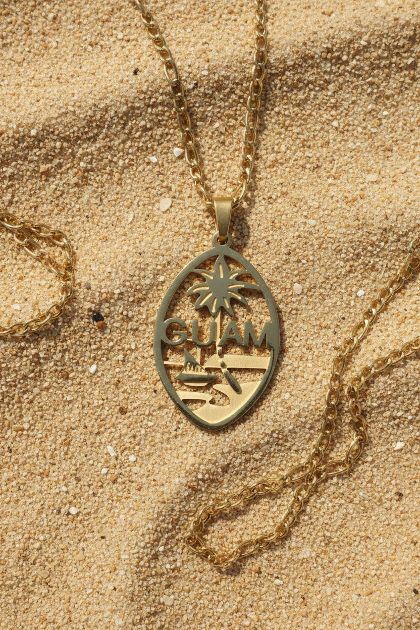 Guam Seal Heritage Pendant & Chain