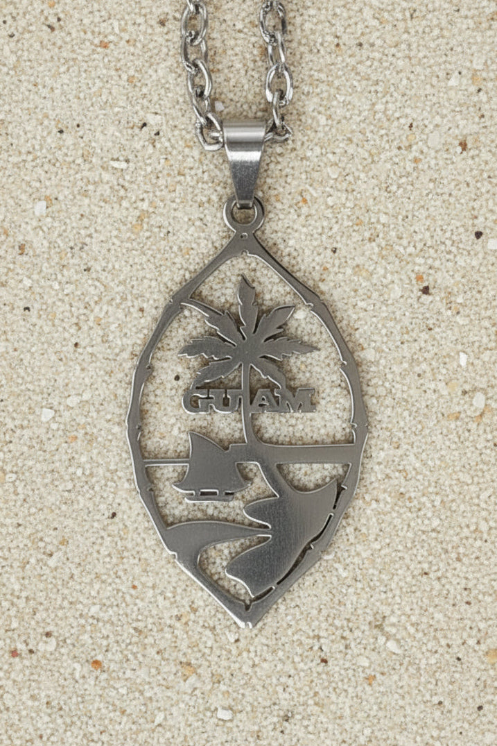 Guam Seal Bamboo Pendant & Chain