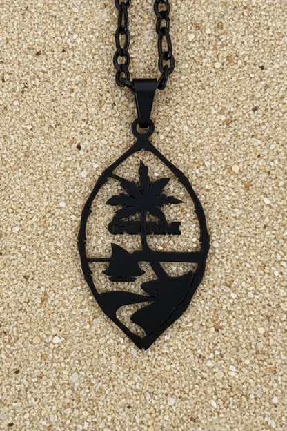 Guam Seal Bamboo Pendant & Chain