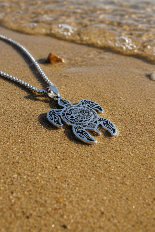 Tribal Turtle Pendant & Chain