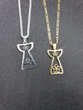 Latte Stone Pendant and Necklace