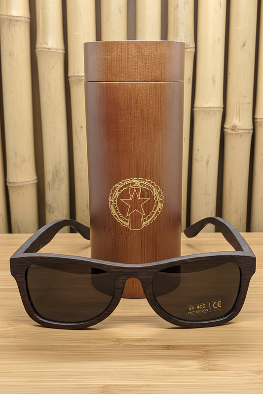 CNMI Seal Bamboo SUNGLASSES & CASE