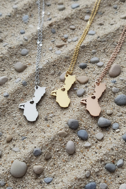 Guam Island Pendant & Chain