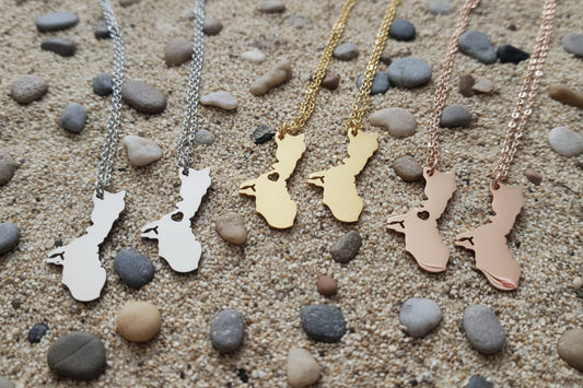 Guam Island Pendant & Chain