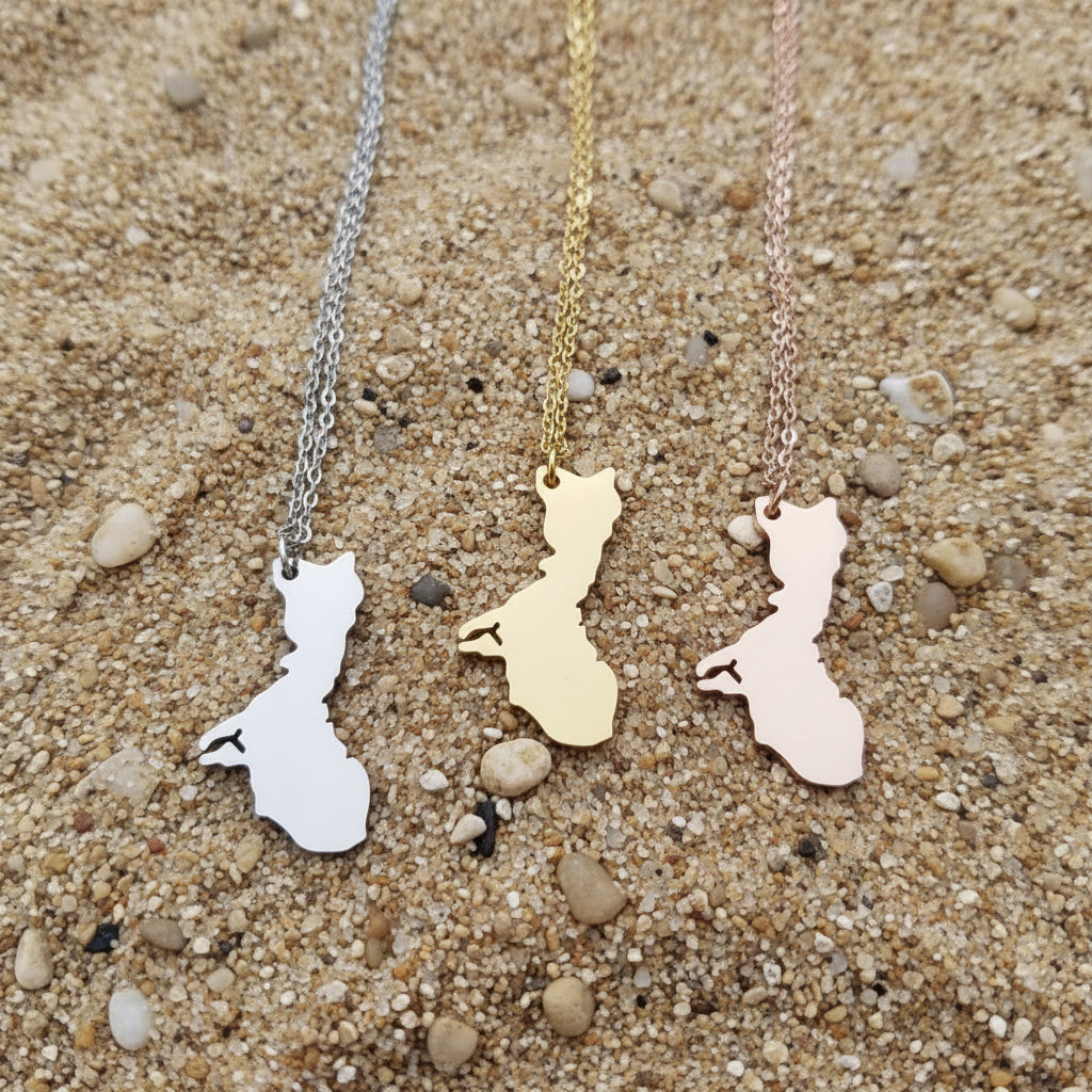 Guam Island Pendant & Chain