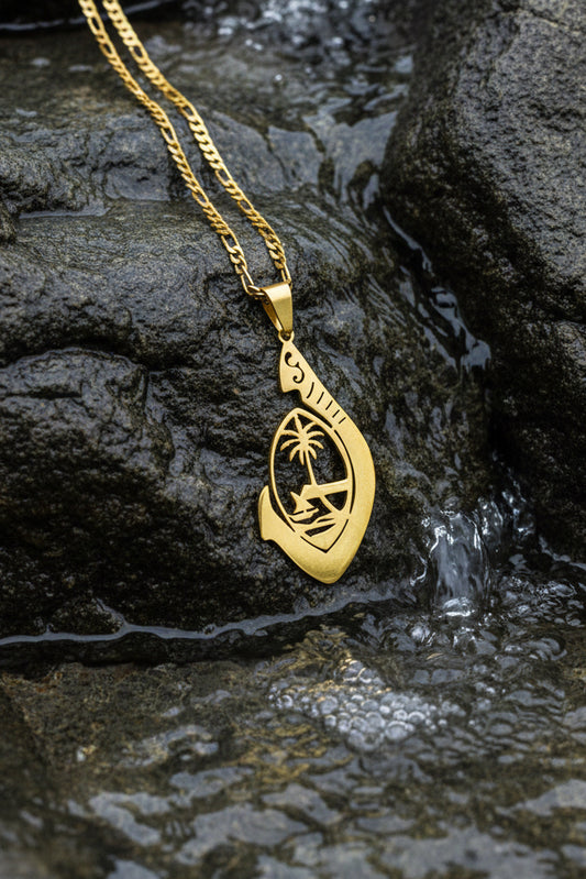 Guam Seal Iconic Hook Pendant & Chain