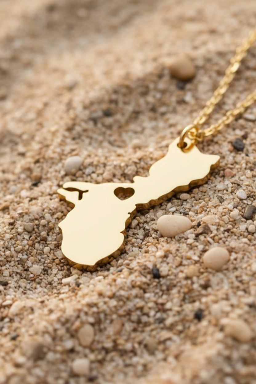 Guam Island Pendant & Chain