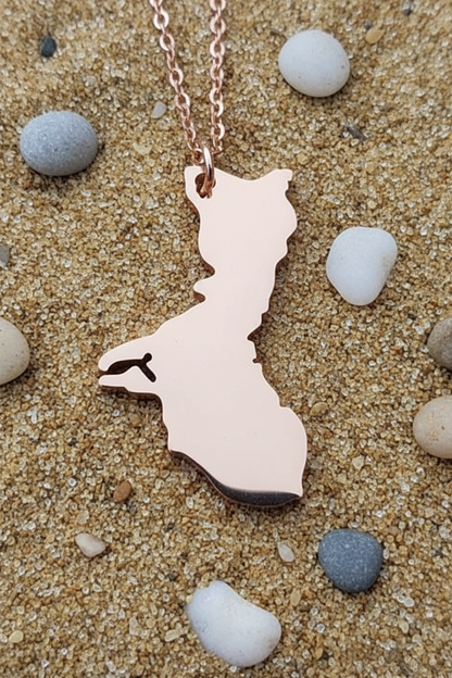 Guam Island Pendant & Chain