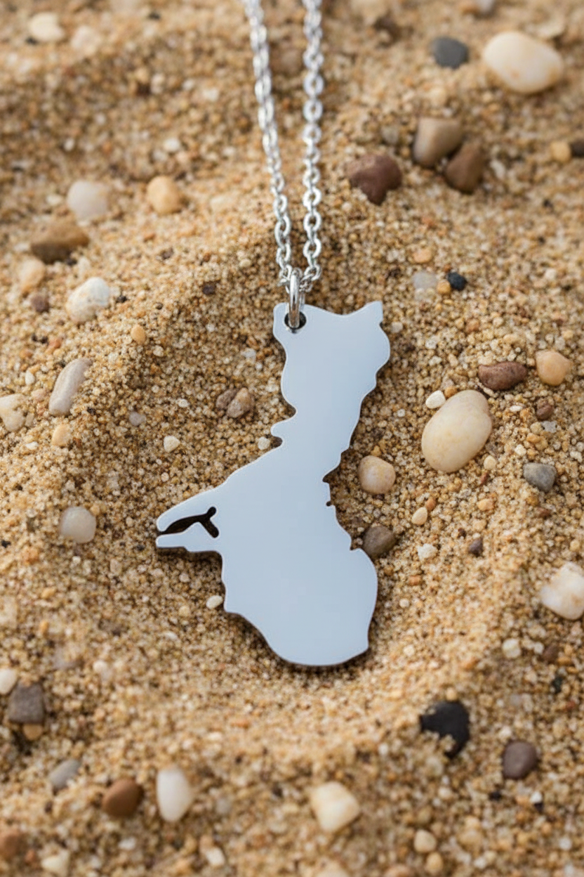 Guam Island Pendant & Chain