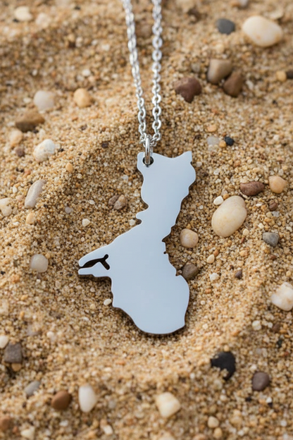 Guam Island Pendant & Chain